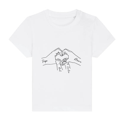 Family Love - Bio Baby Shirt *personalisierbar* Baby Creator T-Shirt ST ST NEU White