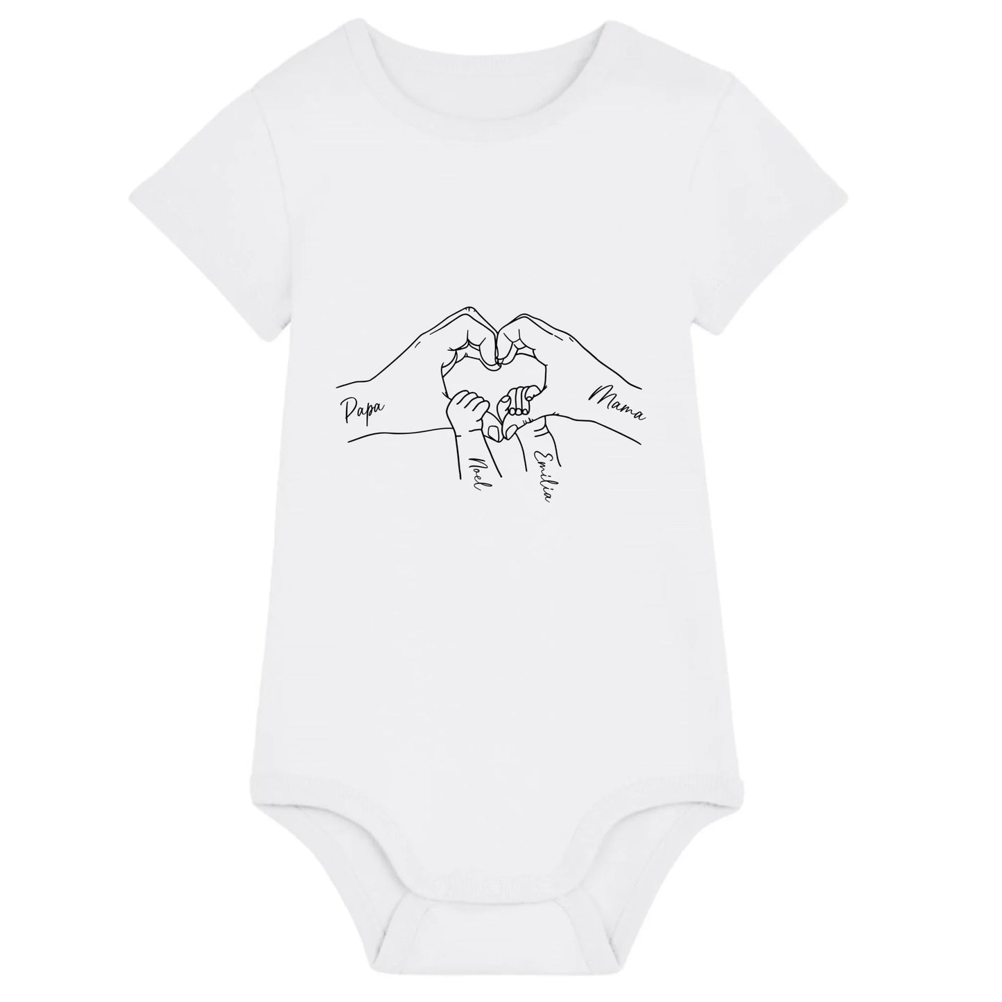 Family Love - Bio Baby Body *personalisierbar* Baby Body ST ST White