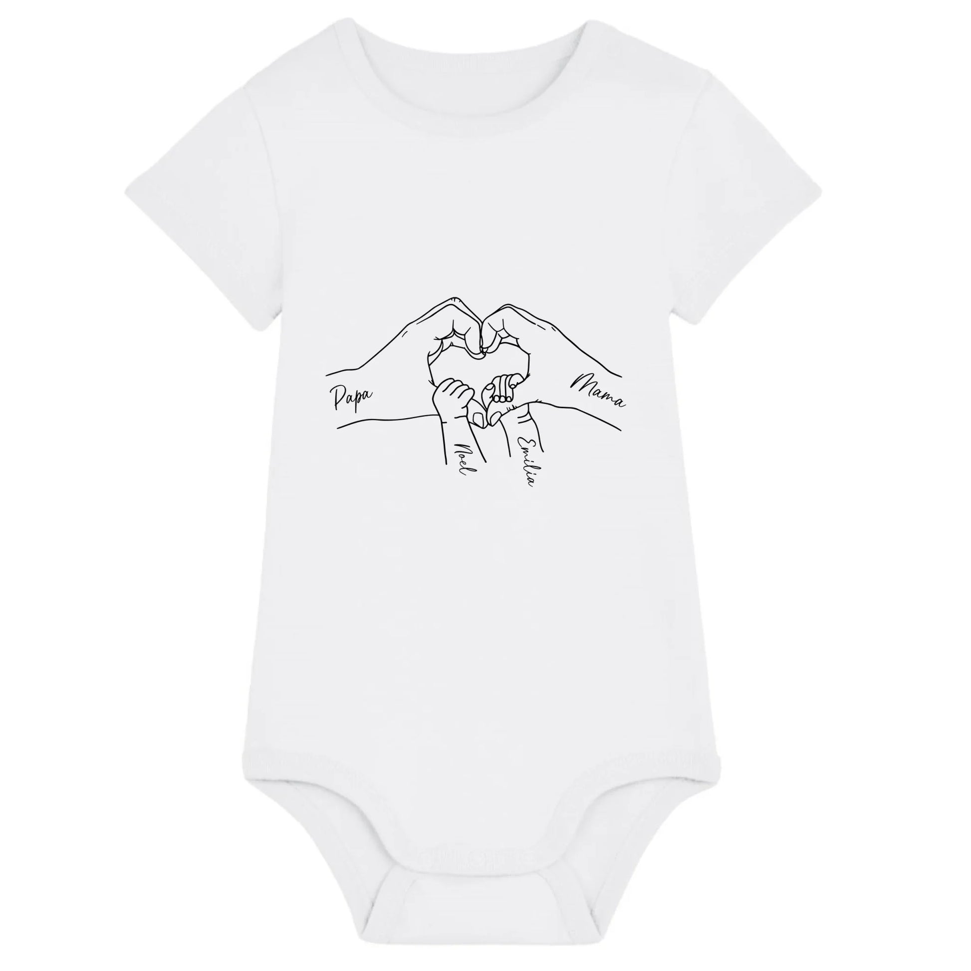 Family Love - Bio Baby Body *personalisierbar* Baby Body ST ST White