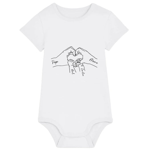 Family Love - Bio Baby Body *personalisierbar* Baby Body ST ST White