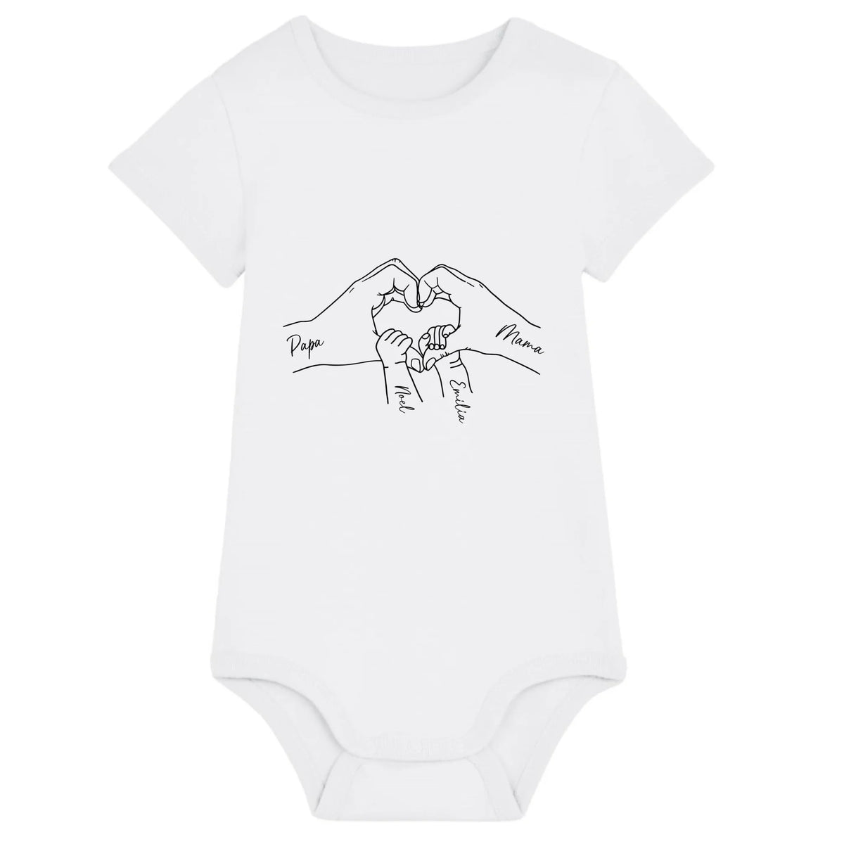 Family Love - Bio Baby Body *personalisierbar* Baby Body ST ST White
