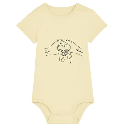 Family Love - Bio Baby Body *personalisierbar* Baby Body ST ST Butter