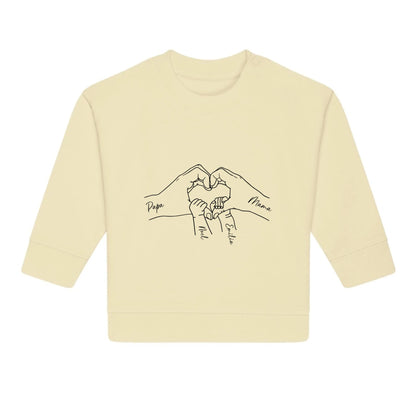Family Love - Bio Baby Sweatshirt *personalisierbar*