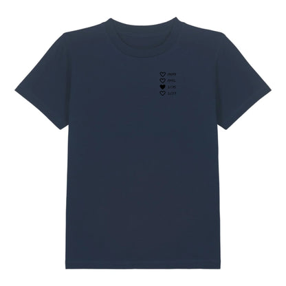 Family Hearts - Bio Kinder Shirt *personalisierbar* Mini Creator Shirt 2.0 ST ST French-Navy