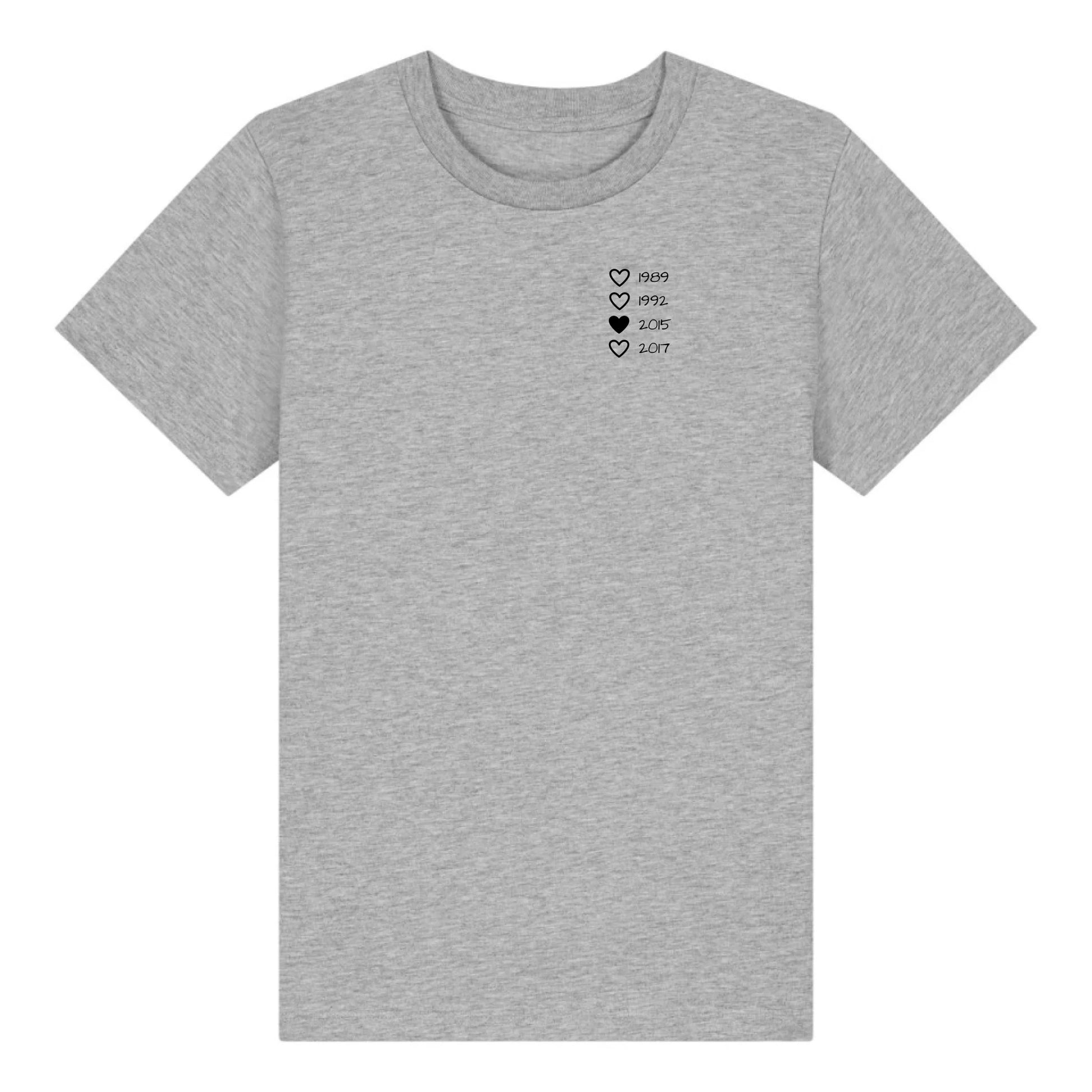 Family Hearts - Bio Kinder Shirt *personalisierbar* Mini Creator Shirt 2.0 ST ST Heather-Grey