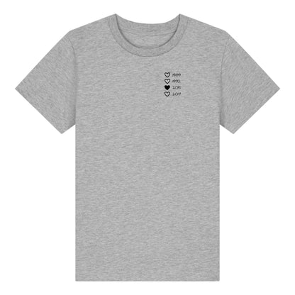 Family Hearts - Bio Kinder Shirt *personalisierbar* Mini Creator Shirt 2.0 ST ST Heather-Grey