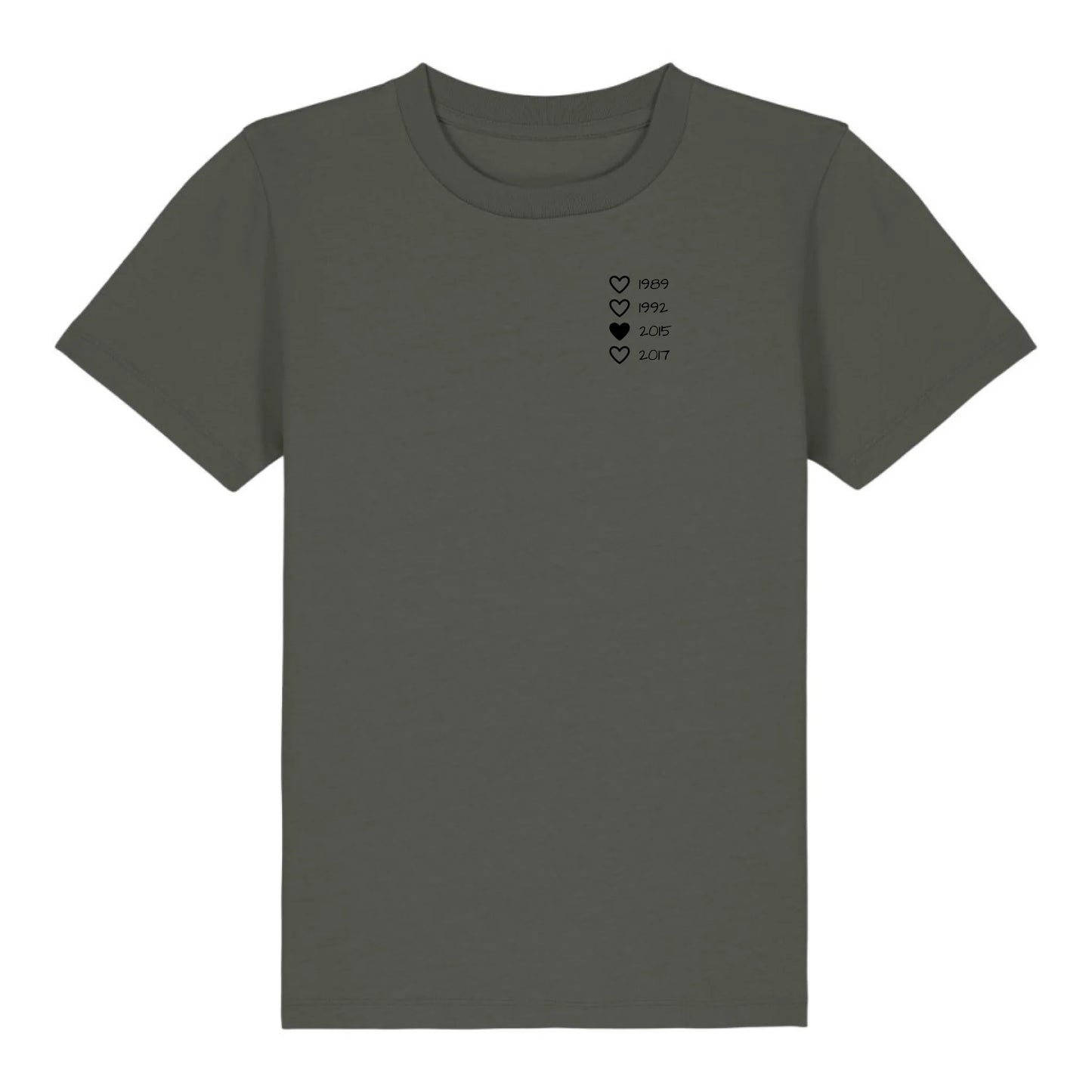 Family Hearts - Bio Kinder Shirt *personalisierbar* Mini Creator Shirt 2.0 ST ST Khaki