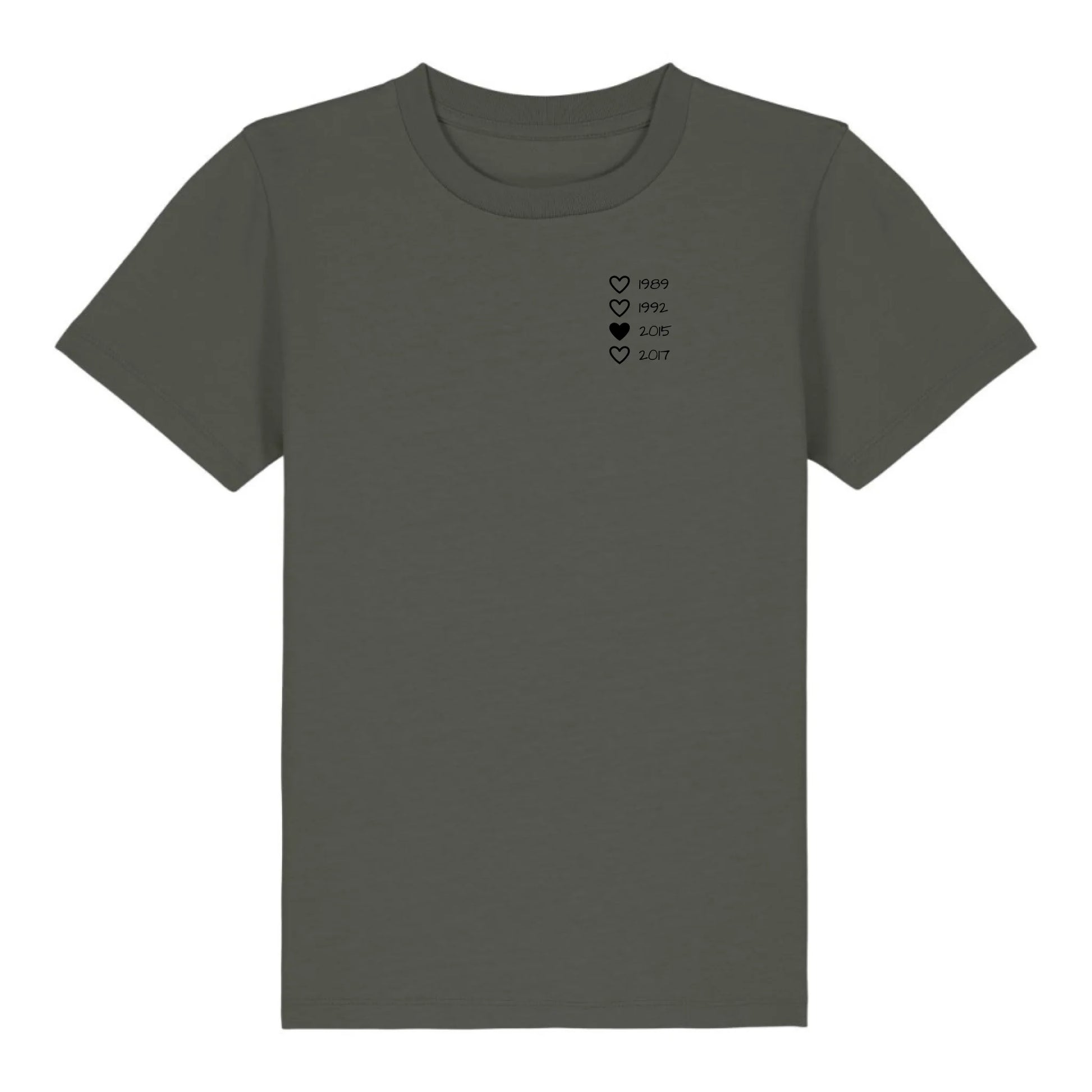 Family Hearts - Bio Kinder Shirt *personalisierbar* Mini Creator Shirt 2.0 ST ST Khaki