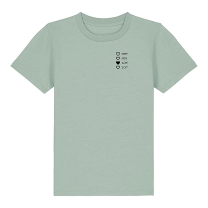 Family Hearts - Bio Kinder Shirt *personalisierbar* Mini Creator Shirt 2.0 ST ST Aloe