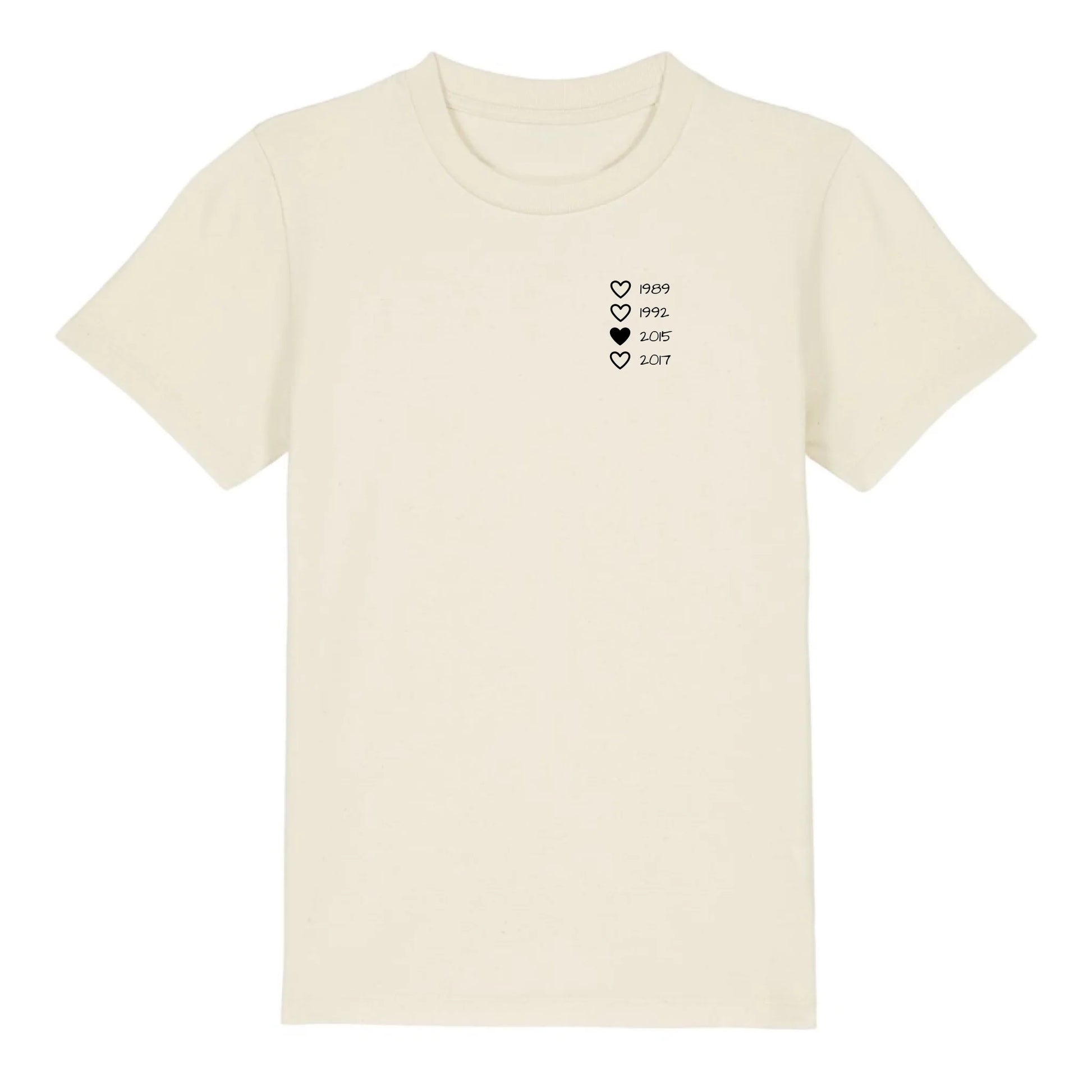 Family Hearts - Bio Kinder Shirt *personalisierbar* Mini Creator Shirt 2.0 ST ST Natural-Raw