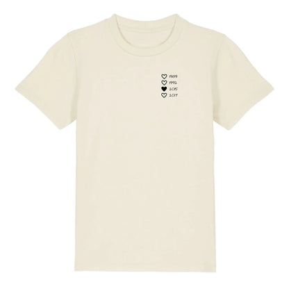 Family Hearts - Bio Kinder Shirt *personalisierbar* Mini Creator Shirt 2.0 ST ST Natural-Raw