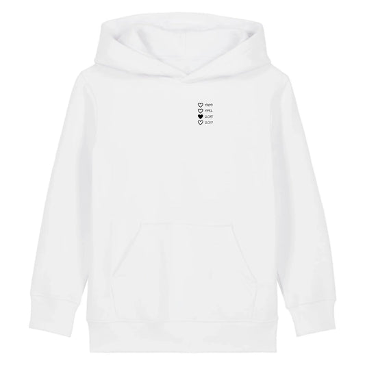 Family Hearts - Bio Kinder Hoodie *personalisierbar*