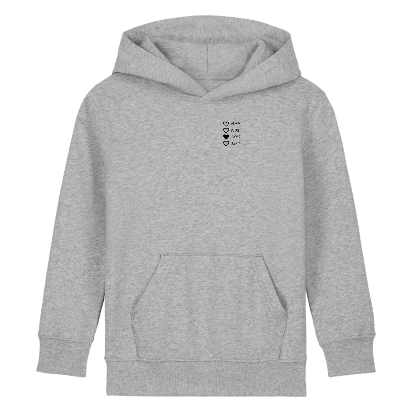 Family Hearts - Bio Kinder Hoodie *personalisierbar* Mini Cruiser Hoodie 2.0 ST ST Heather-Grey