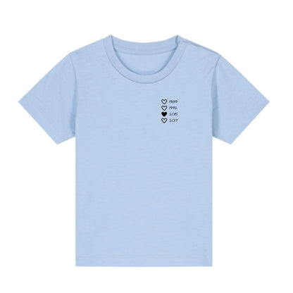 Family Hearts - Bio Baby Shirt *personalisierbar*