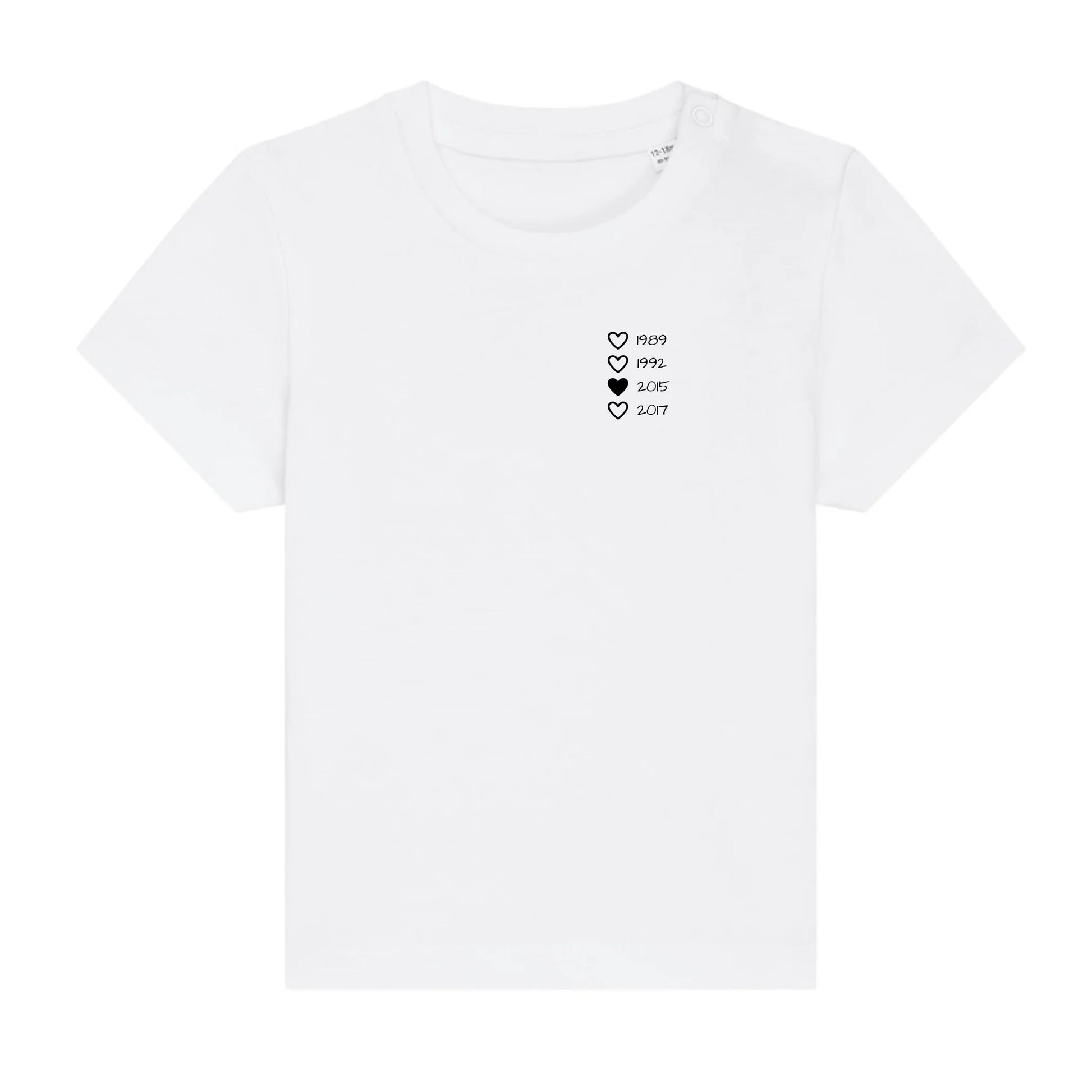 Family Hearts - Bio Baby Shirt *personalisierbar* Baby Creator T-Shirt ST ST NEU White