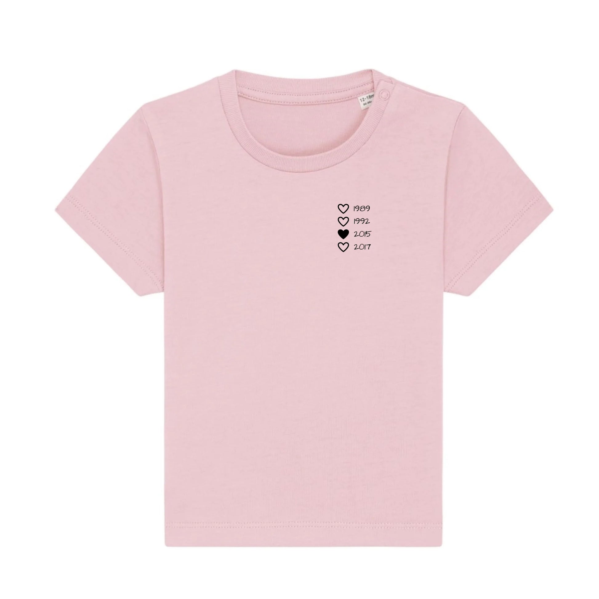 Family Hearts - Bio Baby Shirt *personalisierbar* Baby Creator T-Shirt ST ST NEU Cotton-Pink
