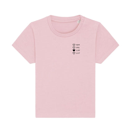 Family Hearts - Bio Baby Shirt *personalisierbar* Baby Creator T-Shirt ST ST NEU Cotton-Pink