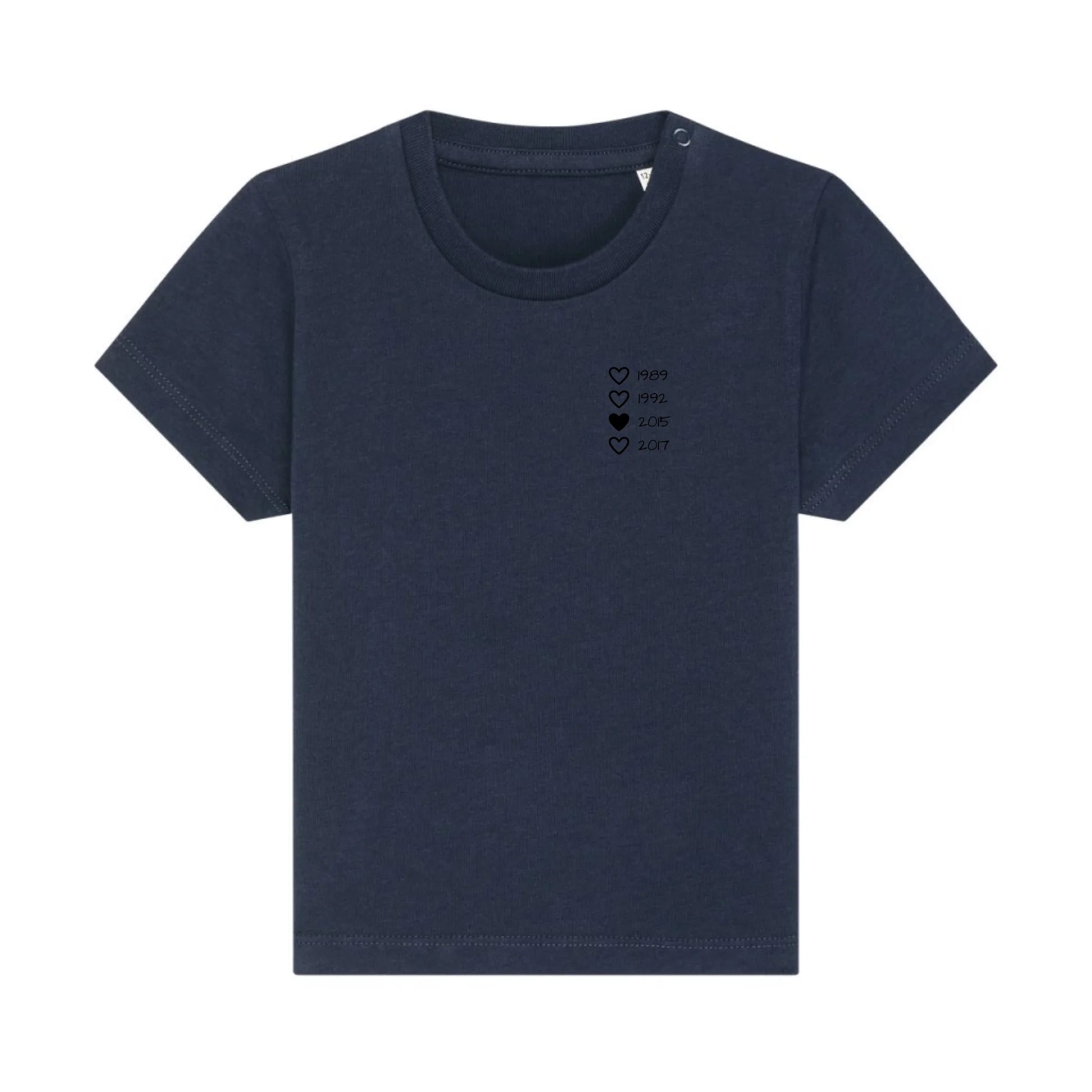 Family Hearts - Bio Baby Shirt *personalisierbar* Baby Creator T-Shirt ST ST NEU French-Navy