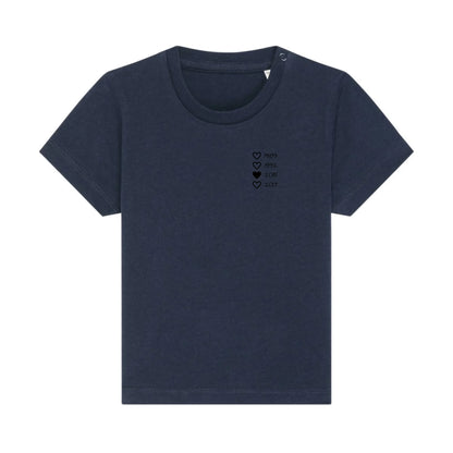Family Hearts - Bio Baby Shirt *personalisierbar* Baby Creator T-Shirt ST ST NEU French-Navy