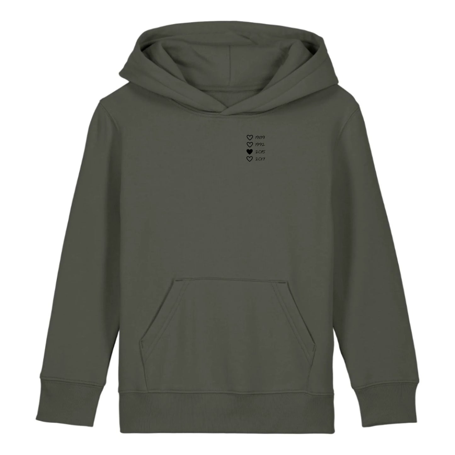Family Hearts - Bio Kinder Hoodie *personalisierbar* Mini Cruiser Hoodie 2.0 ST ST Khaki