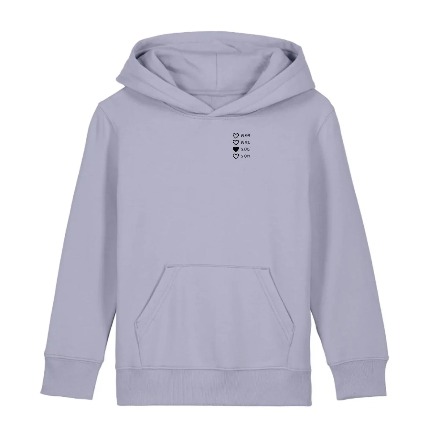 Family Hearts - Bio Kinder Hoodie *personalisierbar* Mini Cruiser Hoodie 2.0 ST ST Lavender