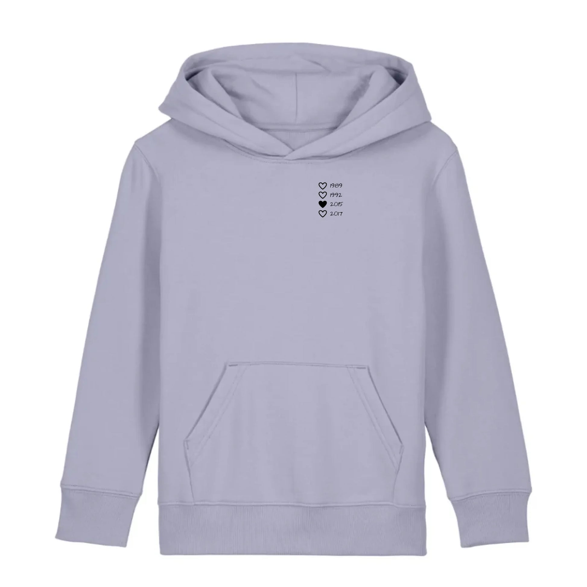 Family Hearts - Bio Kinder Hoodie *personalisierbar* Mini Cruiser Hoodie 2.0 ST ST Lavender