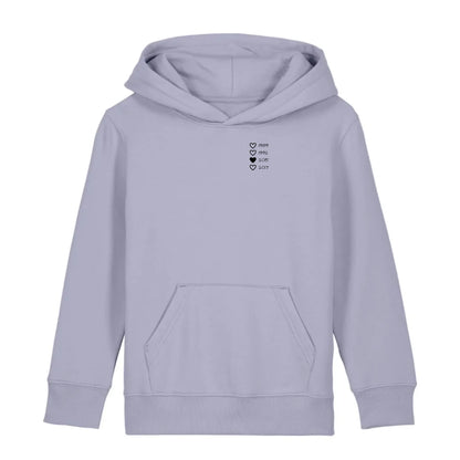 Family Hearts - Bio Kinder Hoodie *personalisierbar* Mini Cruiser Hoodie 2.0 ST ST Lavender