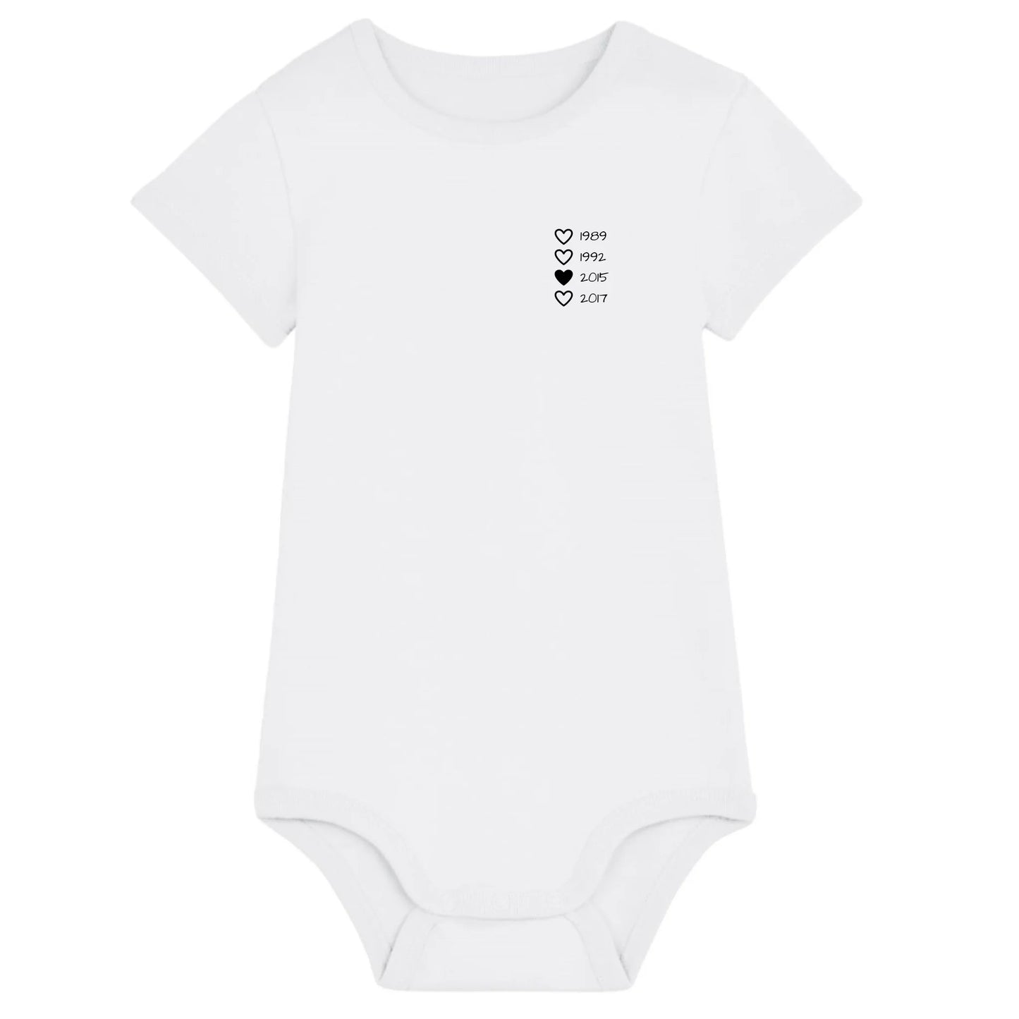 Family Hearts - Bio Baby Body *personalisierbar* Baby Body ST ST White