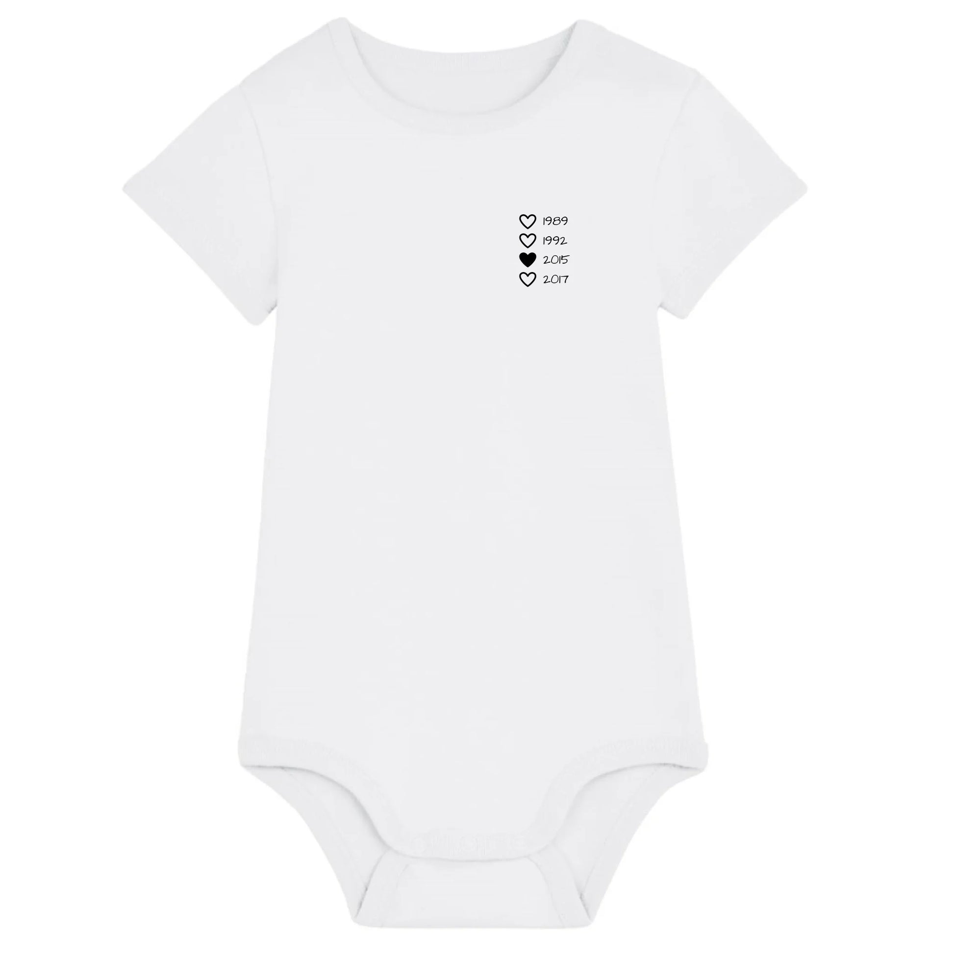 Family Hearts - Bio Baby Body *personalisierbar* Baby Body ST ST White