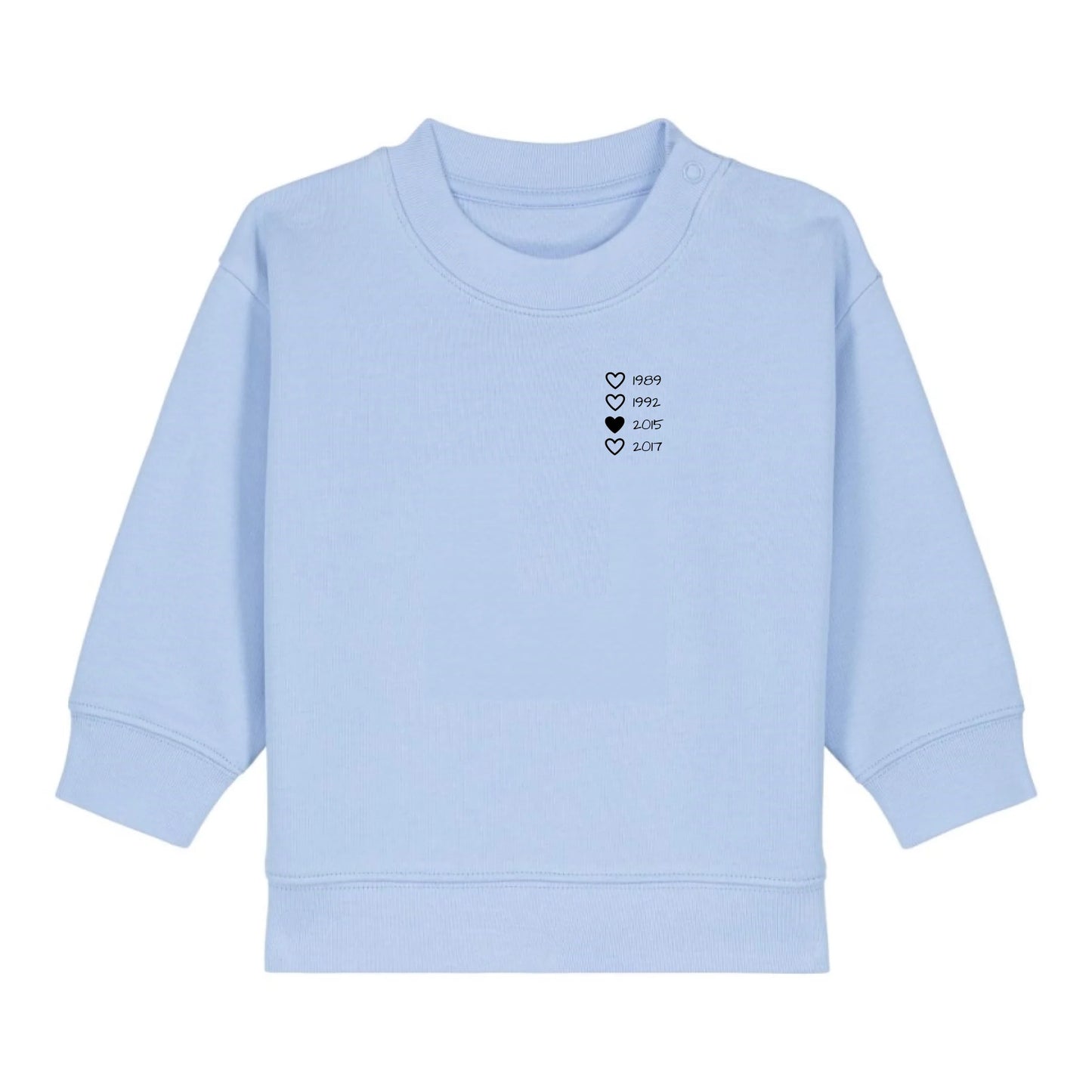 Family Hearts - Bio Baby Sweatshirt *personalisierbar*