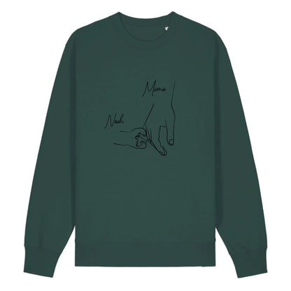 Hold my hand Mom - Bio Unisex Sweatshirt *personalisierbar*