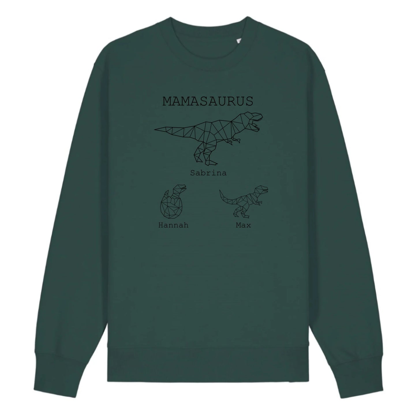 Mamasaurus - Bio Unisex Sweatshirt *personalisierbar (mit Namen)*
