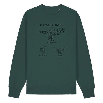 Mamasaurus - Bio Unisex Sweatshirt *personalisierbar (mit Namen)*