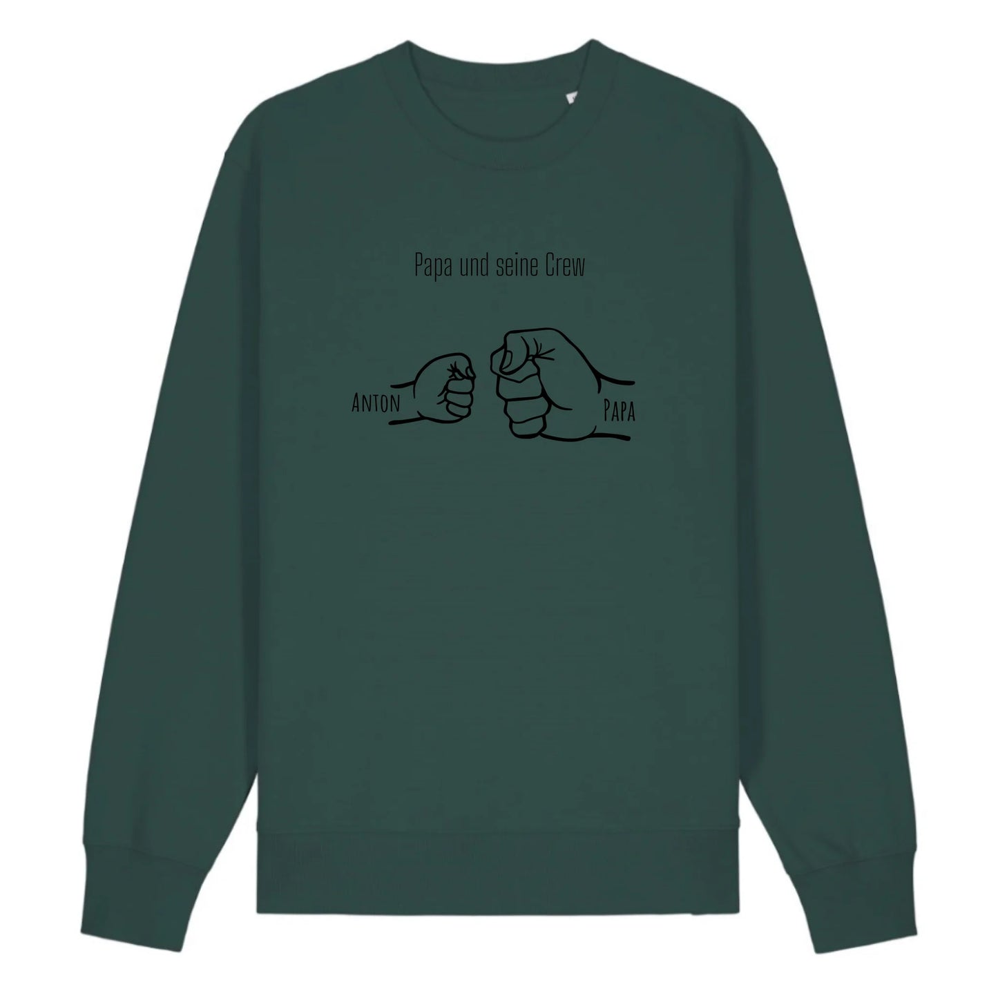 Papa und seine Crew - Bio Unisex Sweatshirt *personalisierbar*