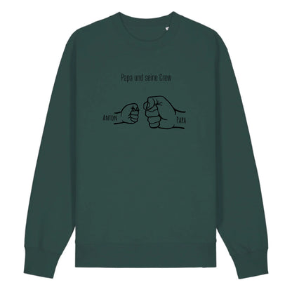 Papa und seine Crew - Bio Unisex Sweatshirt *personalisierbar*