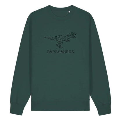 Papasaurus - Bio Unisex Sweatshirt *personalisierbar (ohne Namen)*