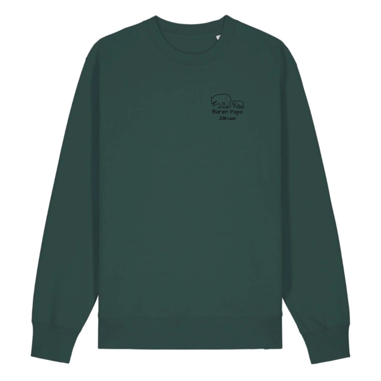 Bären Papa klein - Bio Unisex Sweatshirt *personalisierbar*