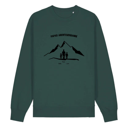 Papas Abenteuerbande - Bio Unisex Sweatshirt *personalisierbar*