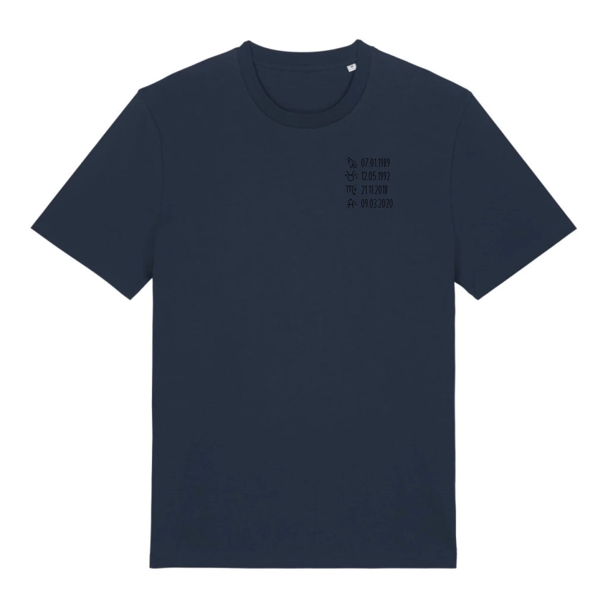 Sternzeichen - Bio Herren Shirt *personalisierbar* Creator T-Shirt 2.0 ST ST French-Navy