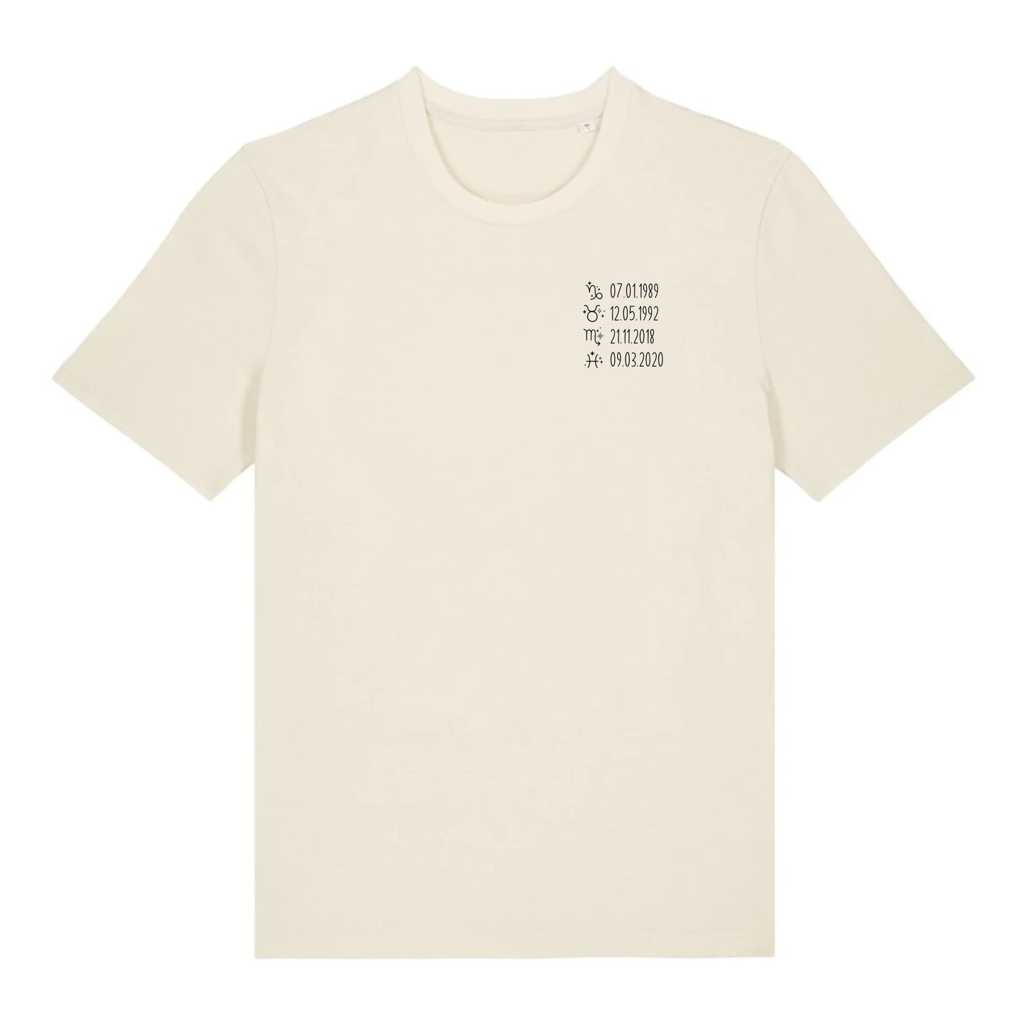 Sternzeichen - Bio Herren Shirt *personalisierbar* Creator T-Shirt 2.0 ST ST Natural-Raw