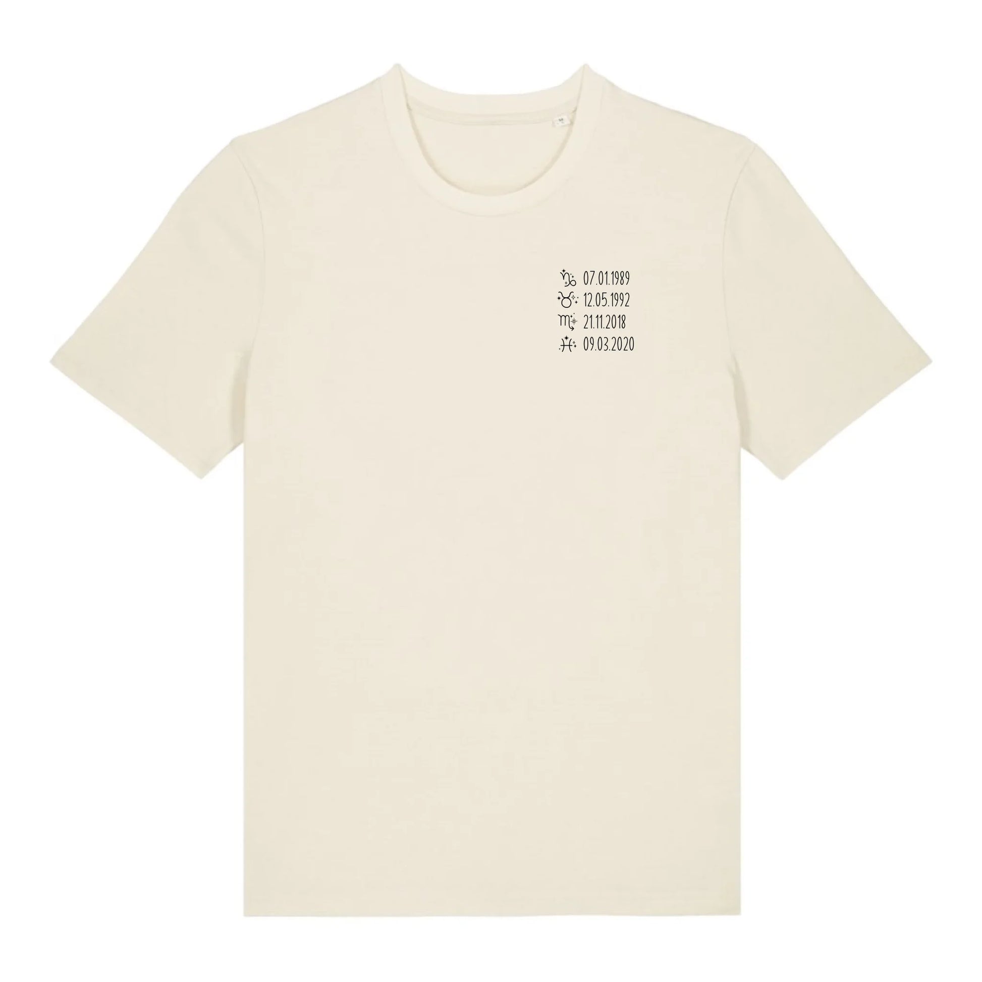 Sternzeichen - Bio Herren Shirt *personalisierbar* Creator T-Shirt 2.0 ST ST Natural-Raw