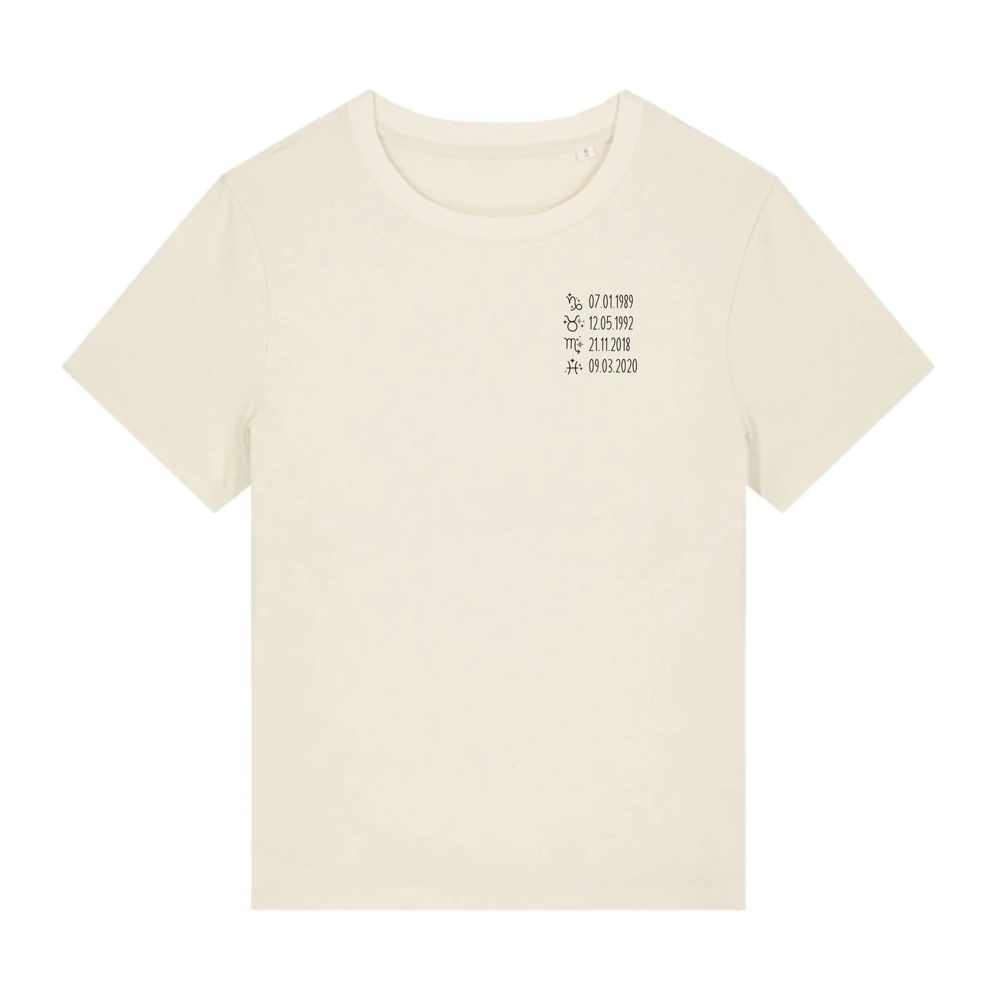 Sternzeichen - Bio Damen Shirt *personalisierbar*