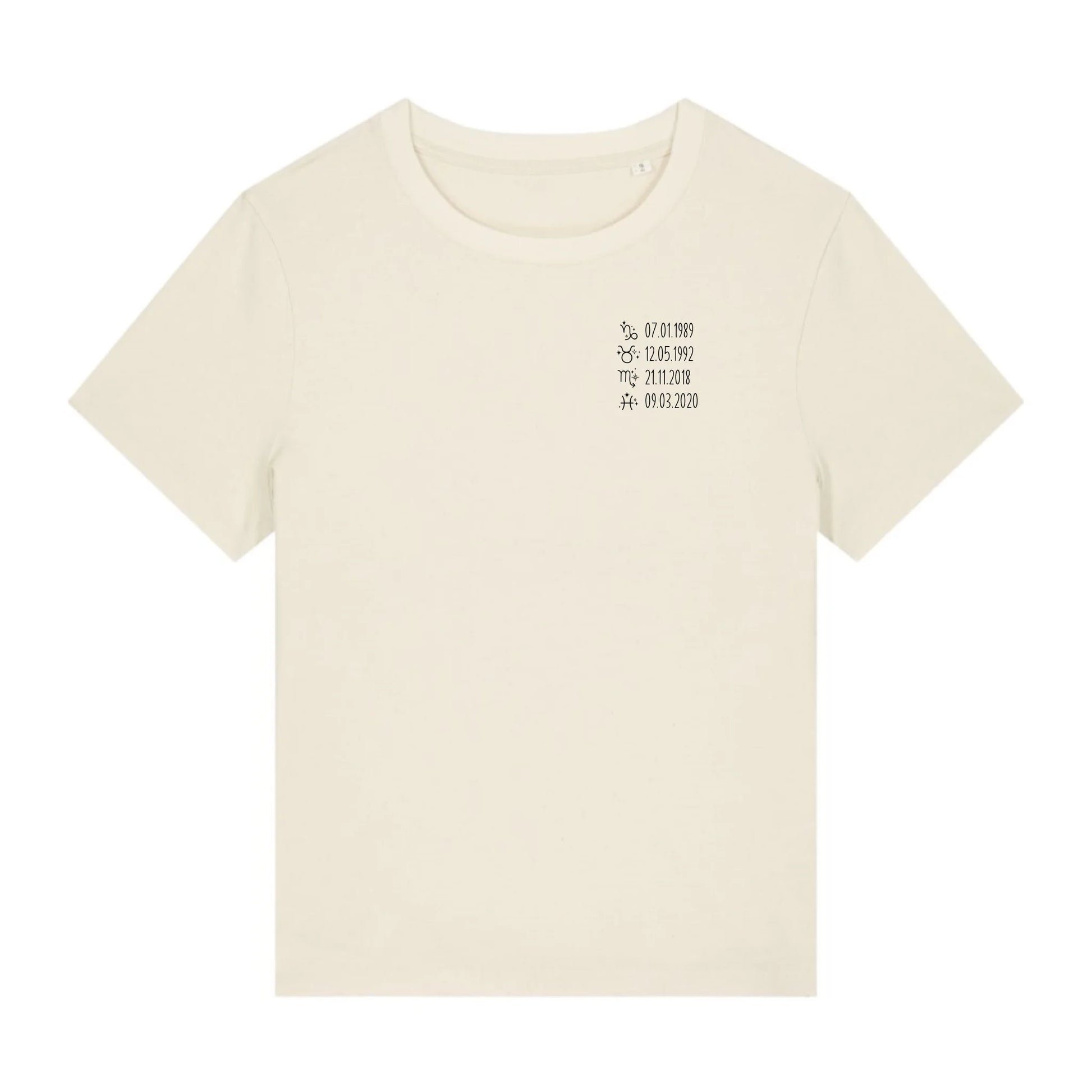 Sternzeichen - Bio Damen Shirt *personalisierbar*