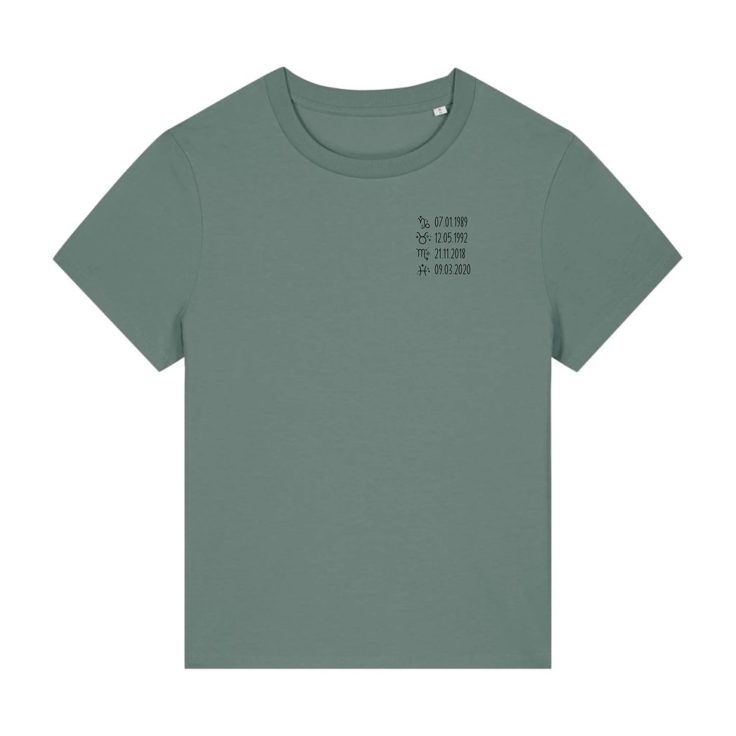 Sternzeichen - Bio Damen Shirt *personalisierbar*