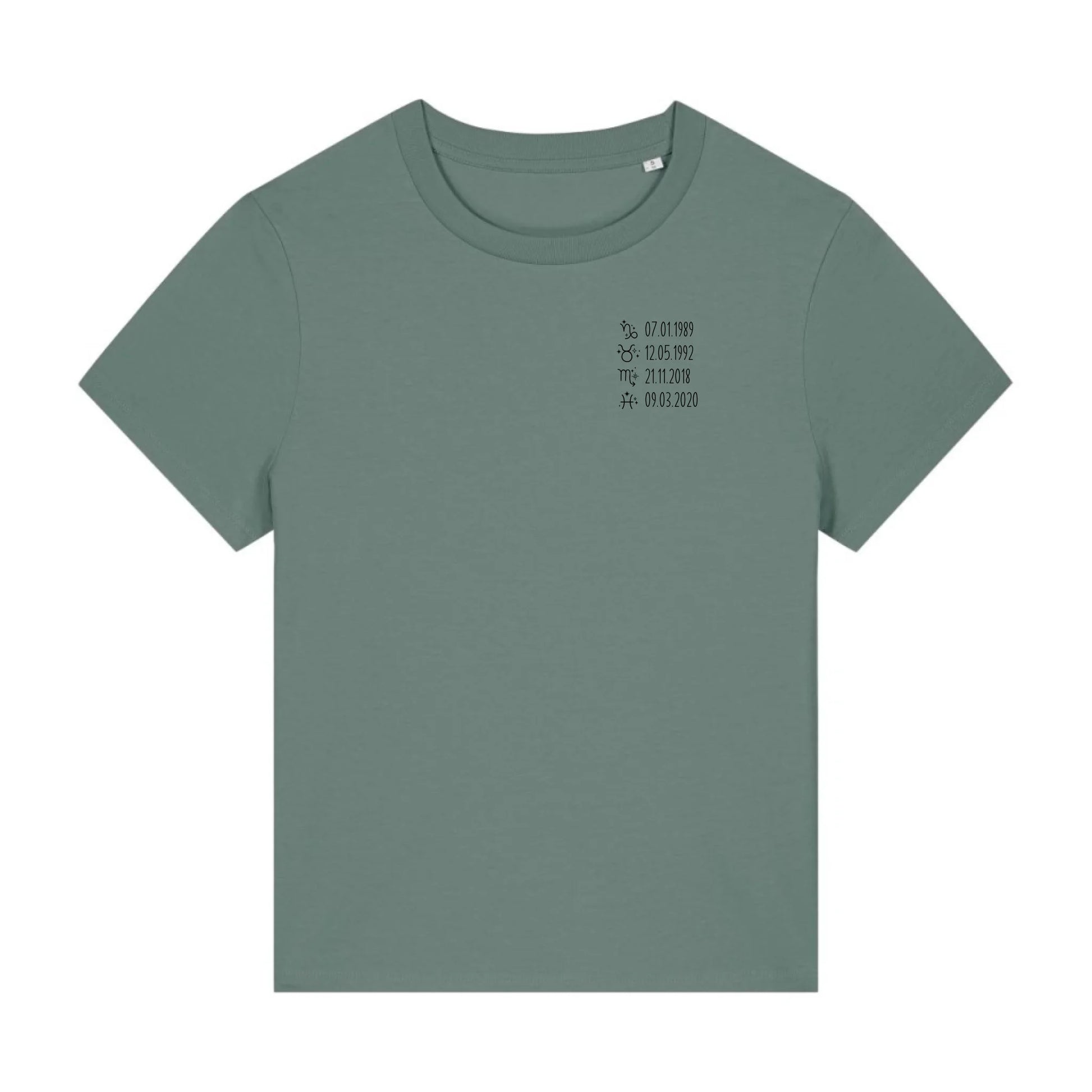 Sternzeichen - Bio Damen Shirt *personalisierbar*