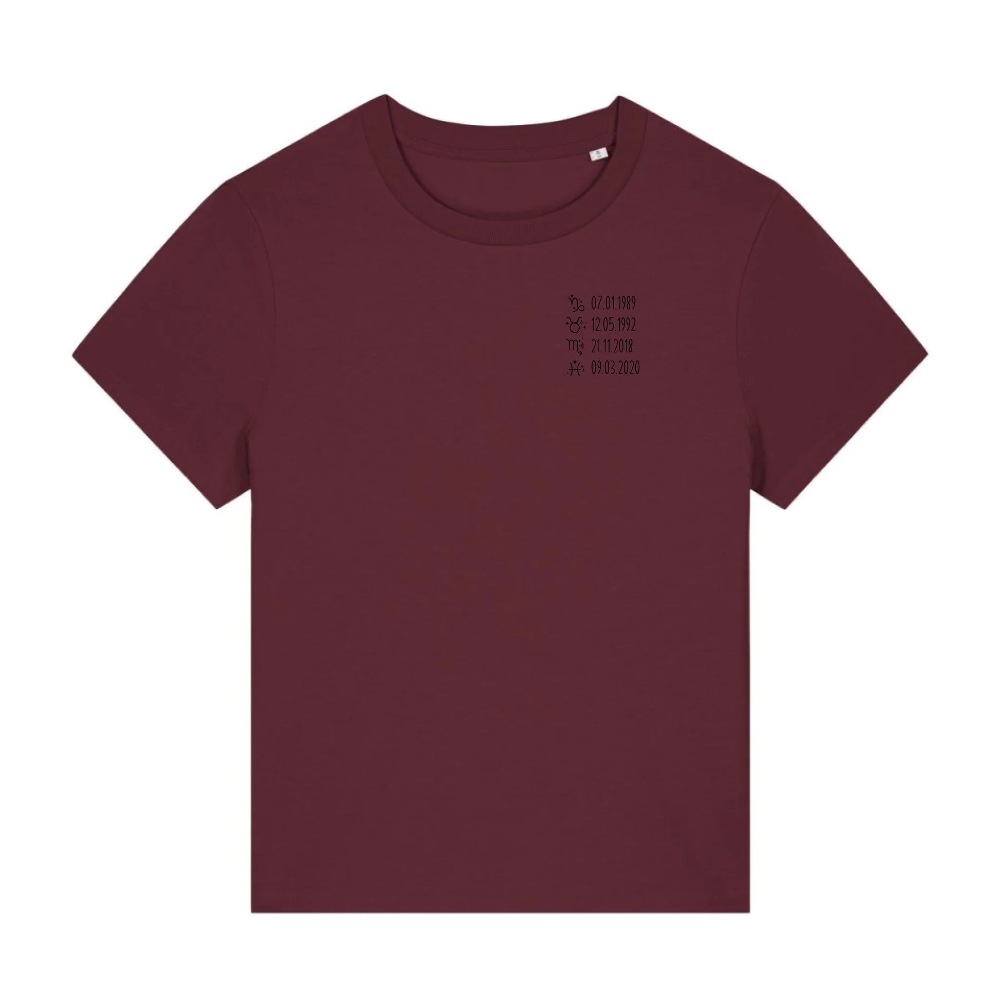 Sternzeichen - Bio Damen Shirt *personalisierbar*