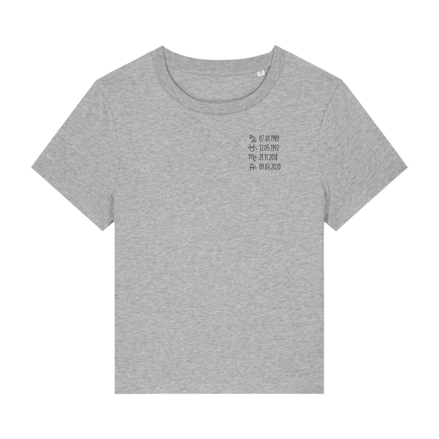 Sternzeichen - Bio Damen Shirt *personalisierbar*