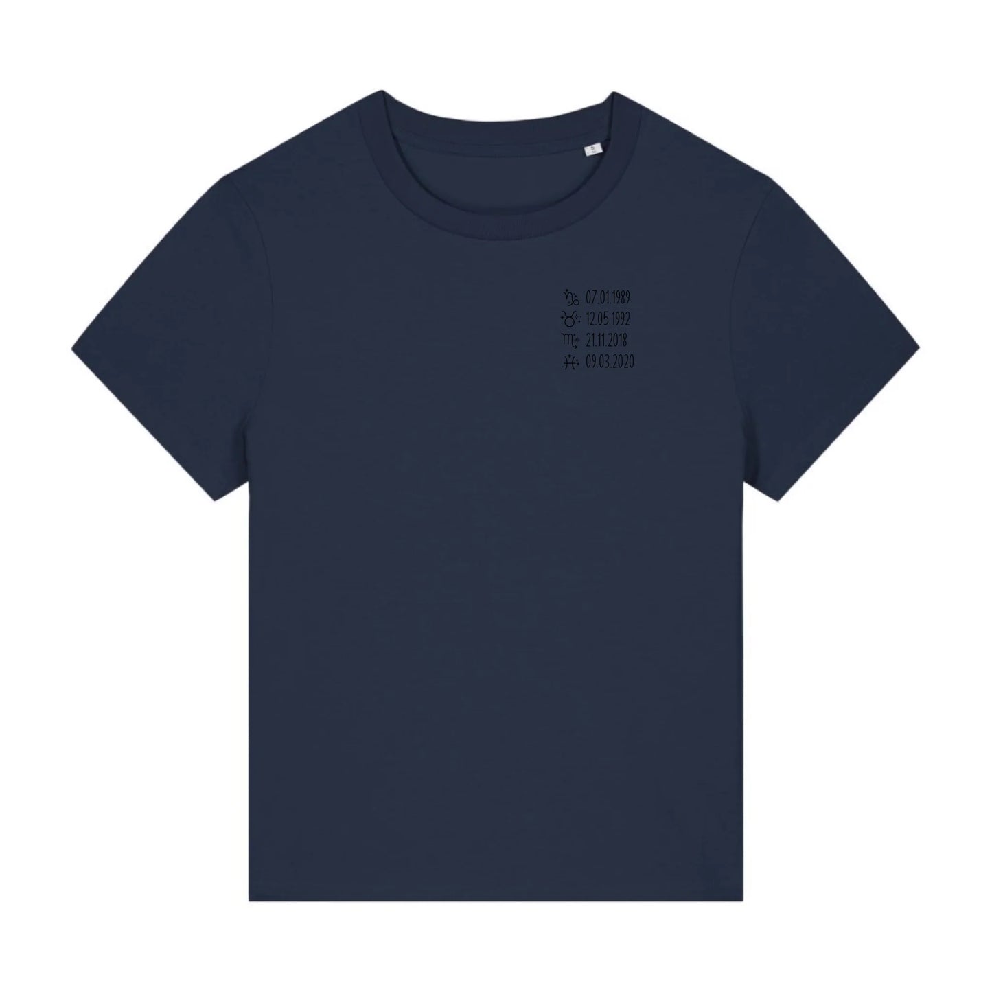 Sternzeichen - Bio Damen Shirt *personalisierbar*