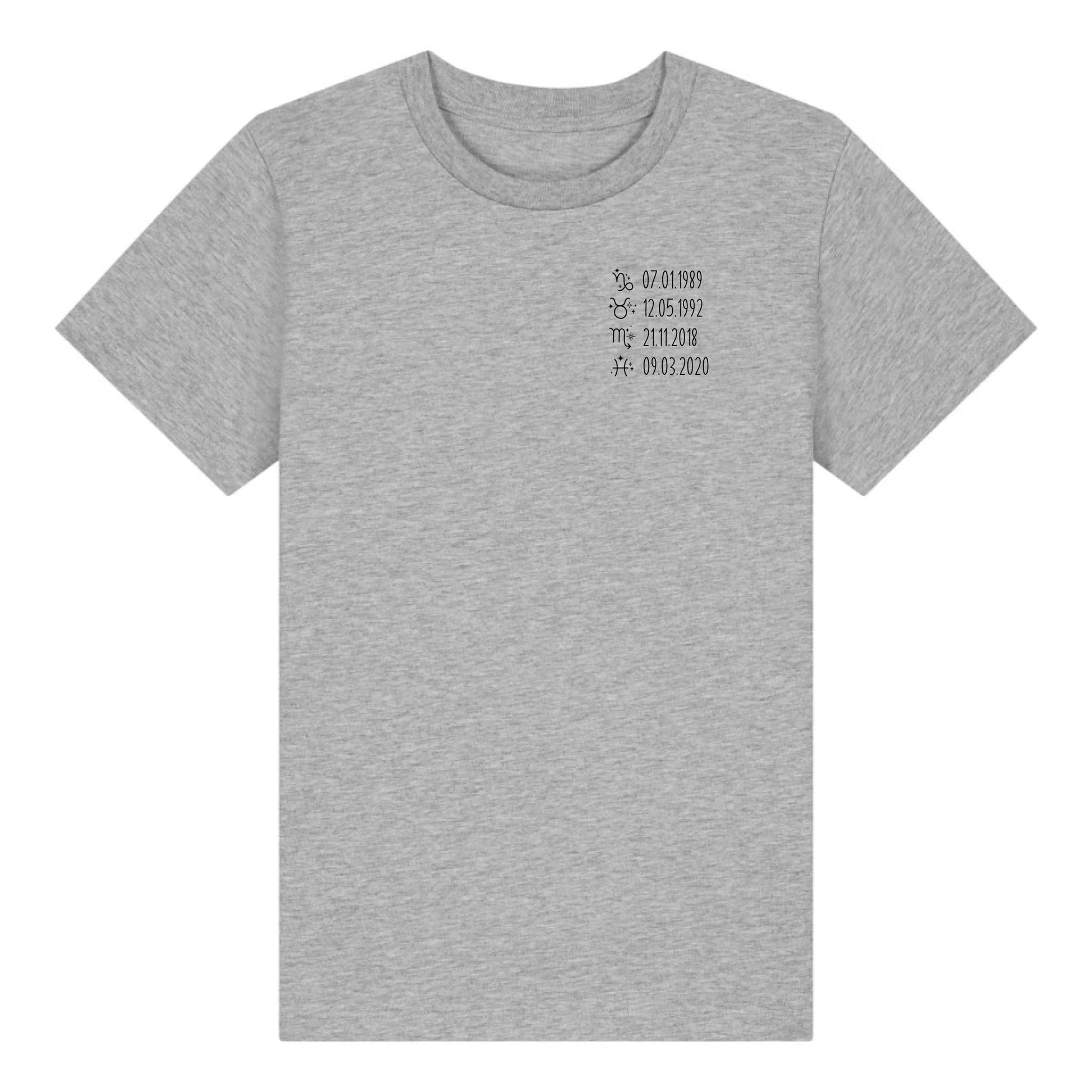 Sternzeichen - Bio Kinder Shirt *personalisierbar* Mini Creator Shirt 2.0 ST ST Heather-Grey