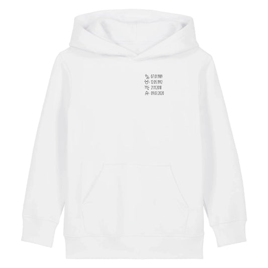 Sternzeichen - Bio Kinder Hoodie *personalisierbar*